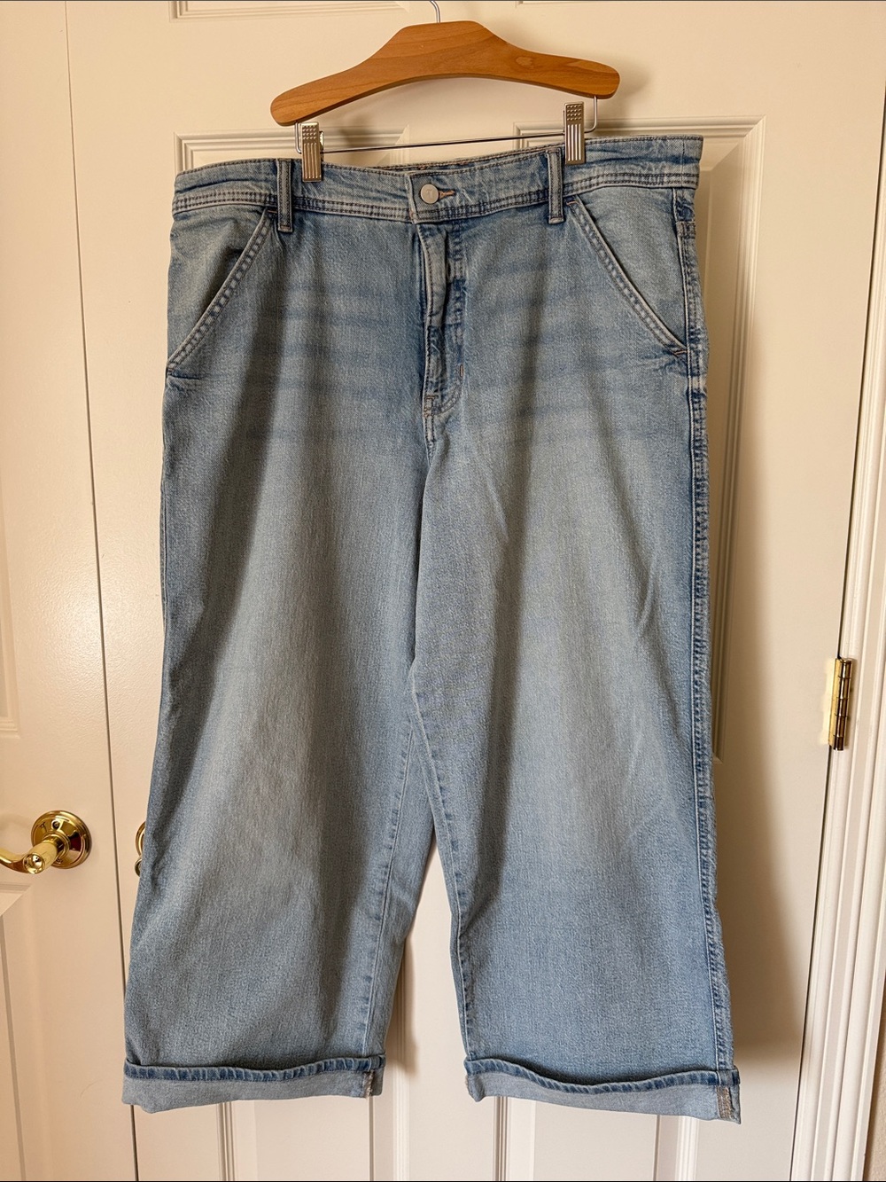 Anthropologie Pilcro Light Blue High-Rise, wide leg Women's Jeans